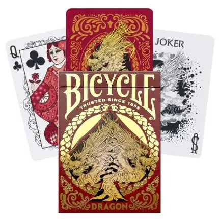 Bicycle Dragon playing cards (Red)