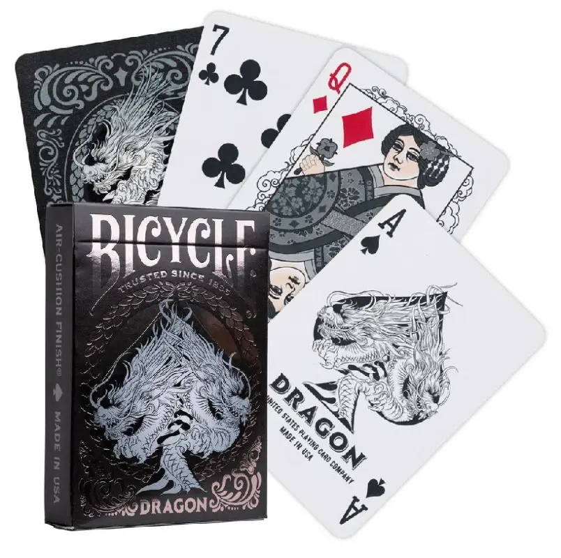 Bicycle Dragon playing cards (Black)