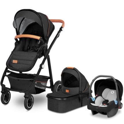 LIONELO - AMBER 2 IN 1 STROLLER - GREY GRAPHITE