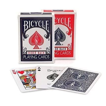 Bicycle Rider Back 808 Standard Cards – Red or Blue