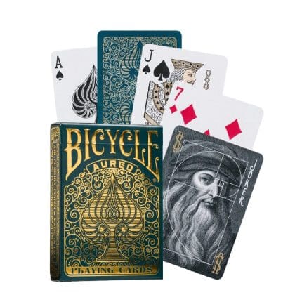 Bicycle Aureo green Playing Cards