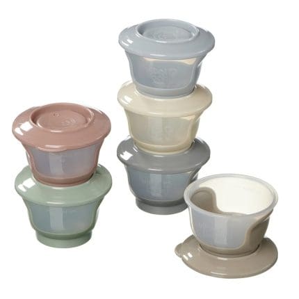 Vital Baby Nourish store & wean pots 60ml 6pk - natural