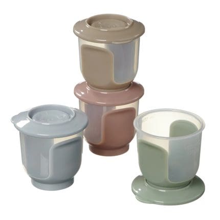 Vital Baby Nourish store & wean pots 120ml 4pk - natural