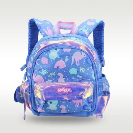 SMIGGLE - TEENY TINY LAKE BLUE BACKPACK - 30CM