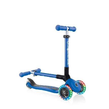 GLOBBER - JUNIOR FOLDABLE LIGHTS SCOOTER - navy blue