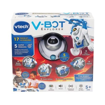 VTECH - V-Bot Explorer, Mon robot 5 en 1