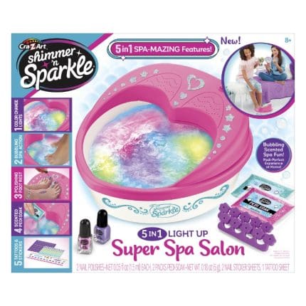 CRAZART - SHIMMER N SPARKLE - 5 IN 1 LIGHT UP SPA SALON