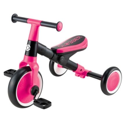 GLOBBER - LEARNING TRICYCLE 2 in 1 - FUCHSIA