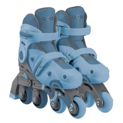 GLOBBER - 2 IN 1 LEARNING INLINE ROLLER SKATES - BLUE - SIZE: 30-33