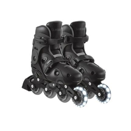 GLOBBER - Go Skates Lights Grey Inline Rollers - SIZE: 34-37