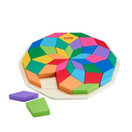 FISHER PRICE - Wooden Mandala Geometric Puzzle